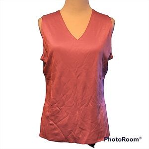 Petite sophisticate top blouse size large